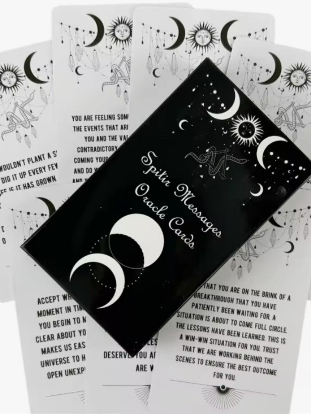 Spirit Messages Oracle Cards - Black & White